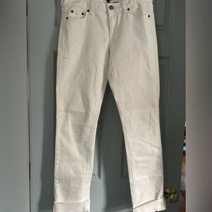 J. Crew Ivory Matchstick Jeans